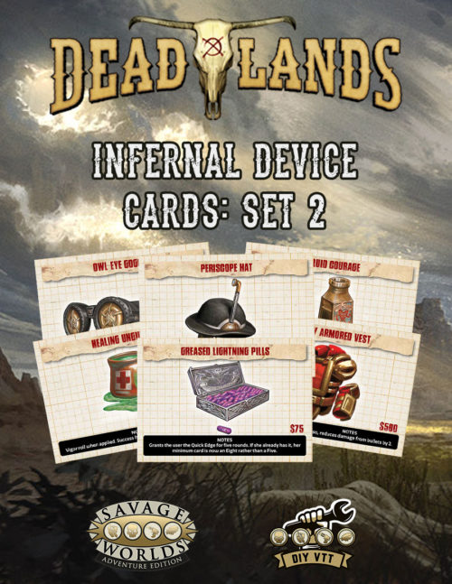 Deadlands: the Weird West Infernal Devices Set 2 DIY VTT